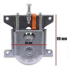 Badem10 Sürgülü Sürme Dolap Gardırop Vestiyer Kapak Mekanizması Tekerleği 80 kg Kapasiteli Tekerlek (2 Adet)