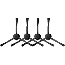 Srfn Ticaret Serfin Ticaret Xiaomi Vacuummop 2 (STYTJ03ZHM) Uyumlu Yan Fırça (Siyah)-4 Adet