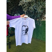 Atatürk Baskılı Tişört Beyaz