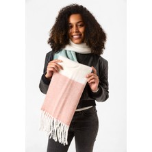 REMSA Püsküllü Buklet Atkı Şal 40X210 cm 1290 Pudra