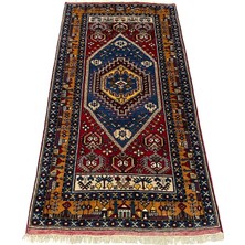 El Dokuma Sıfır Yahyalı Halısı 122X230 Kök Boya %100 Yün Halı