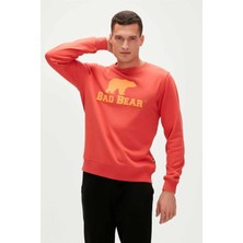 Bad Bear Logo Crewneck Erkek Sweatshirt 22.02.12.007GINGER