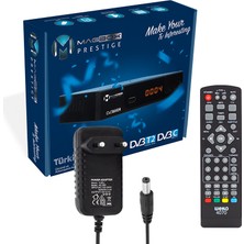 Magbox Prestige Dvb-T2/c Full Hd Mini Karasal-Uydu Alıcısı (Hdmı+Scart) Youtubelu (2818)