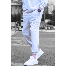CMZ Collection Beyaz  Eşofman Altı Kalın
