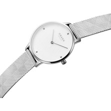 Obaku Denmark V295LXCWHC Quartz Çelik Hasır Gri 34 mm Kadın Kol Saati