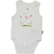 Nurcan Bebe Filli Kız Atlet Body 4026 Beyaz