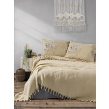Cotton Box Çift Kişilik Jakarlı Pike Takımı Origin Cappucino