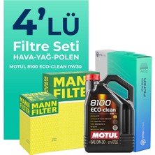 Mann Filter FORD Mondeo 2.0 Dizel Filtre Bakım Seti Motul Motor Yağlı (2015-2018) 4 Lü