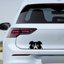 Bagajdan Bakan Köpek Sticker Model 1 - Oto Sticker - Araba Sticker - Araç Sticker