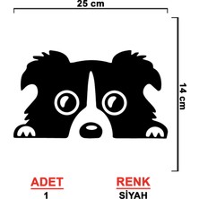 Bagajdan Bakan Köpek Sticker Model 1 - Oto Sticker - Araba Sticker - Araç Sticker