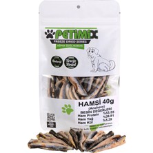 Petimix Freeze Dry Hamsi 40G Barf Köpek Ödül Maması