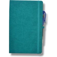Sağlam Tarihsiz 13X21 Turkuaz Çizgili Defter Ivory Kağıt