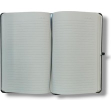 Sağlam Tarihsiz 13X21 Turkuaz Çizgili Defter Ivory Kağıt