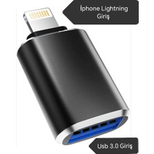 Syrox iphone Lightning To Usb 3.0/A 480Mbps Çevirici Dönüştürücü Data Veri içindir Yeni Tip