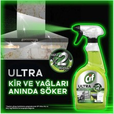 Cif Ultra Anında Etki Kir ve Yağ Çözücü 1025 ml x3 Mikrofiber Bez