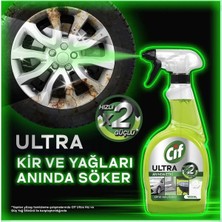 Cif Ultra Anında Etki Kir ve Yağ Çözücü 1025 ml x3 Mikrofiber Bez
