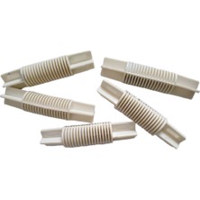 Bestnify 5 Parça 26MM/28MM Erker Pencere Perde Direği Köşe Bükme Bağlantısı Beyaz (Yurt Dışından)
