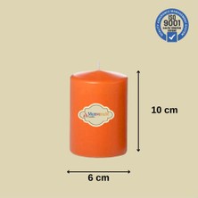MumvemuM 3 Lü  Turuncu Set Mum Çap :6 cm