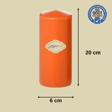 MumvemuM 3 Lü  Turuncu Set Mum Çap :6 cm