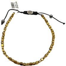 Defne Silver Hematit Taşlı Ipli Bileklik