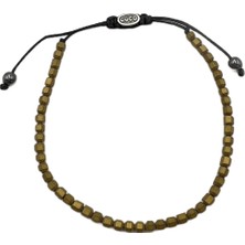 Defne Silver Hematit Taşlı Ipli Bileklik