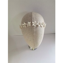 Bivalvia Accessories Zarif Kristal Çiçek Gelin Tacı