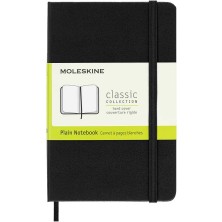 Moleskine Sert Kapak Çizgisiz Defter Cep Boy 9X14 cm 192 Sayfa Siyah