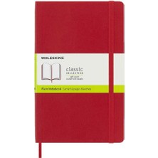 Moleskine Yumuşak Kapak Çizgisiz Defter L Boy 13X21 cm 192 Sayfa Scarlet Kırmızı