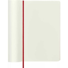 Moleskine Yumuşak Kapak Çizgisiz Defter L Boy 13X21 cm 192 Sayfa Scarlet Kırmızı