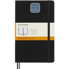 Moleskine Lg Sert Kapak Çizgili Defter L Boy 13X21 cm 400 Sayfa Siyah