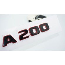 Dk Tuning A 200 Bagaj Kırmızı Siyah Abs Yazı Logo Benz Ile Uyumlu