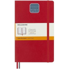 Moleskine Lg Yumuşak Kapak Çizgili Defter L Boy 13X21 cm 400 Sayfa Scarlet Kırmızı