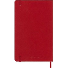 Moleskine Sert Kapak Çizgisiz Defter L Boy 13X21 cm 240 Sayfa Scarlet Kırmızı