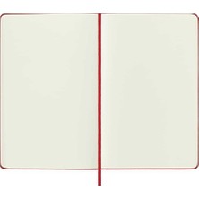 Moleskine Sert Kapak Çizgisiz Defter L Boy 13X21 cm 240 Sayfa Scarlet Kırmızı