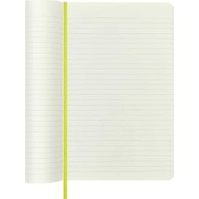 Moleskine Yumuşak Kapak Çizgili Defter L Boy 13X21 cm 192 Sayfa Limon Yeşili