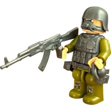 Özel Kuvvetler Jungle Special Forces Sök-Tak Mini Asker Figür Seti 8 cm Minifigür