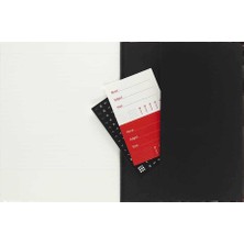 Moleskine Chaier 2'li Günlük Defter Çizgili Xl Boy 19X25 cm 160 Sayfa Siyah + Yaban Mersini Kırmızı