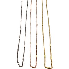 Defne Silver Italyan Şeritli Zincir