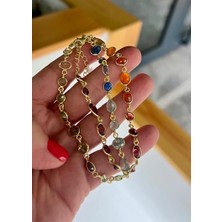 Defne Silver Doğal Has Taşlı Kolye