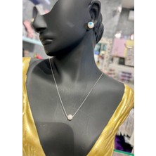 Defne Silver Tek Inci Kolye