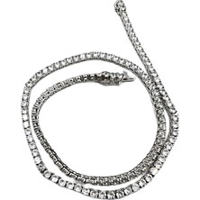 Defne Silver 3 mm 42 cm Suyolu Kolye