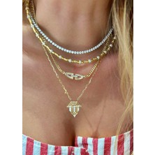 Defne Silver Bety Gemici Kolye