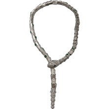 Defne Silver Blg Yılan Kolye