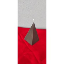 Balmumu mum Piramit  9X4 cm siyah