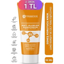 Leke Karşıtı Tüm Ciltler Için Yüksek Korumalı Spf 50 Güneş Kremi Glutatyon Etkili 50 ml