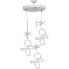 altabi Buse Led Avize 3lü Sarkıt Model Avize Beyaz