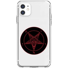 Zeyno Apple iPhone 12 Uyumlu Pentagram  Desenli Silikon Kılıf