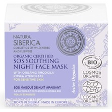 Little Siberica Natura Siberica Ns Organik Sertifikalı Hassas Ciltler İçin Gece Yüz Maskesi 50 ml