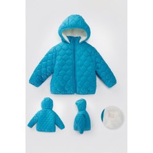 Miniğimin Cicileri ( 1 - 10 Yaş ) Kapitone Içi Welsoft unisex Çocuk kaban -  Bebe Mavi