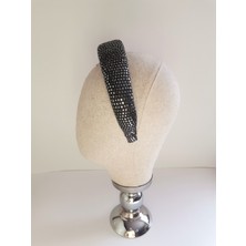 Bivalvia Accessories Silver Payetli Taç